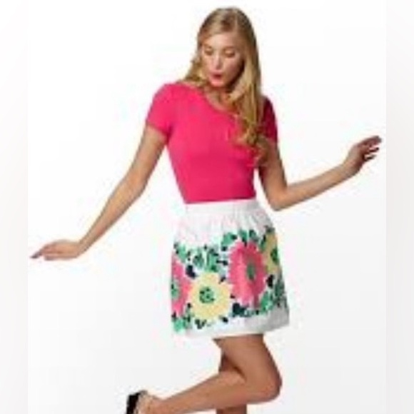 Lilly Pulitzer, "Doodle Bug Daisy Placed" Skirt - Picture 3 of 3